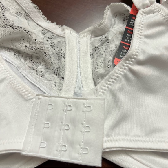 LILYETTE The Lily Fit Minimizer Comfort Lace Underwire white Bra 44D NWT - Picture 6 of 11